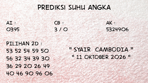 Prediksi Cambodia