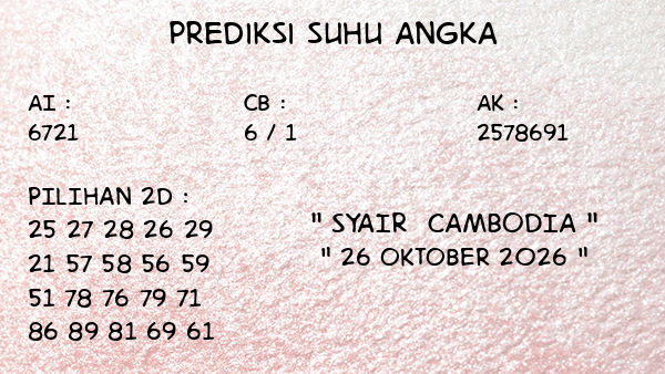 Prediksi Cambodia