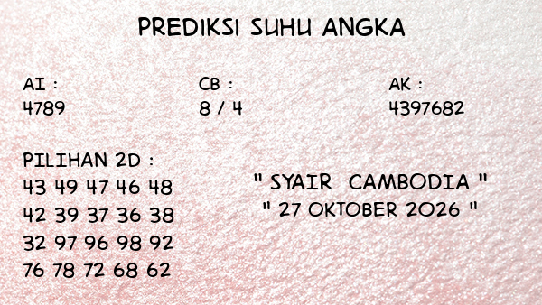Prediksi Cambodia
