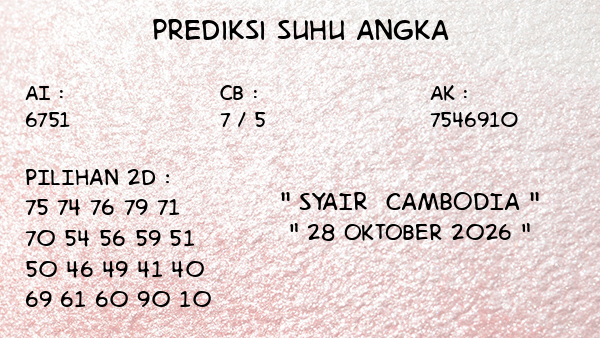 Prediksi Cambodia