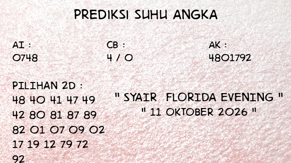 Prediksi Florida Evening