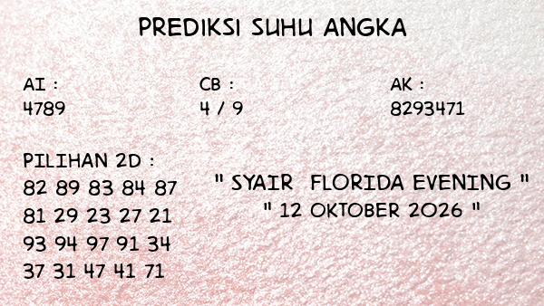 Prediksi Florida Evening