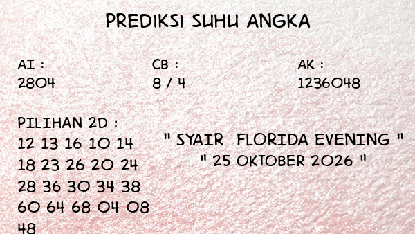 Prediksi Florida Evening