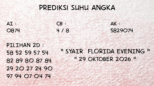 Prediksi Florida Evening