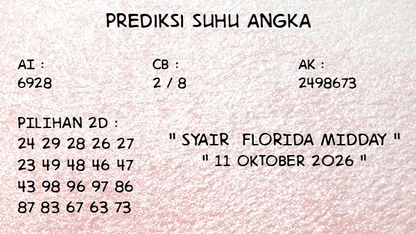 Prediksi Florida Midday