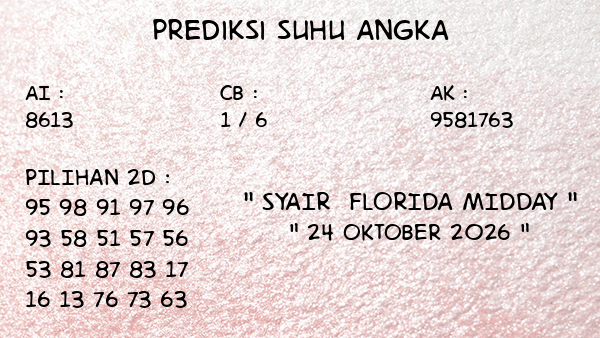 Prediksi Florida Midday
