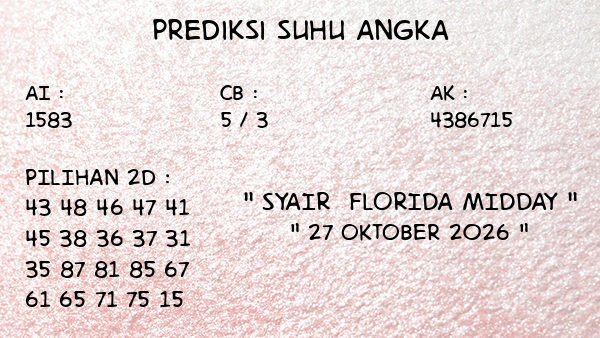Prediksi Florida Midday