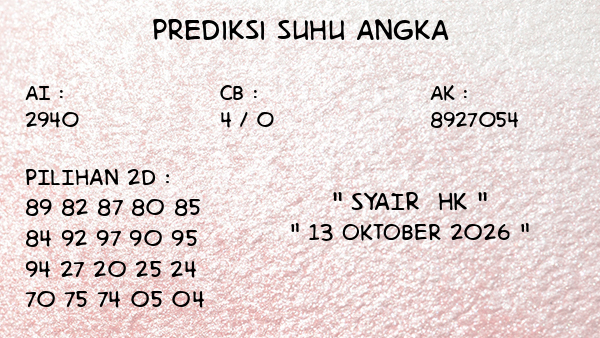 Prediksi HK