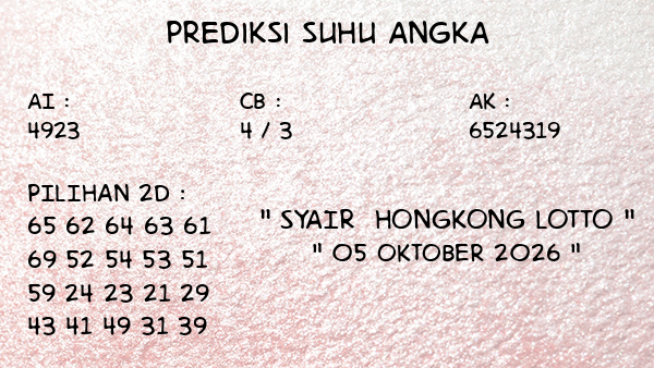 Prediksi Hongkong Lotto