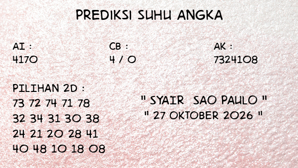 Prediksi Sao Paulo