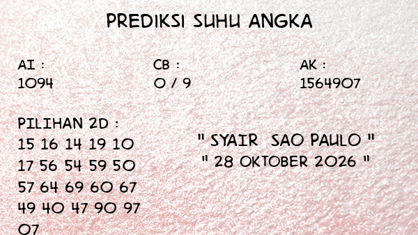 Prediksi Sao Paulo