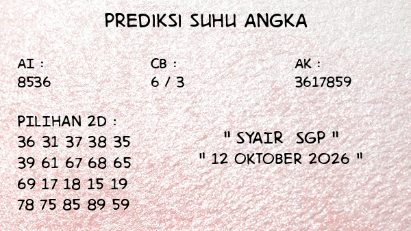 Prediksi SGP