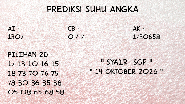 Prediksi SGP