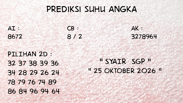 Prediksi SGP