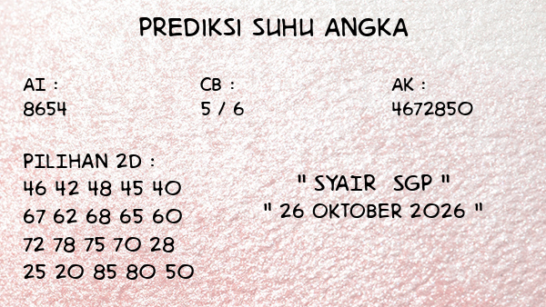 Prediksi SGP