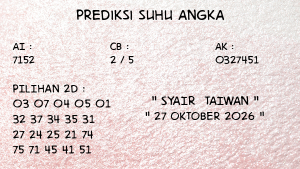 Prediksi Taiwan