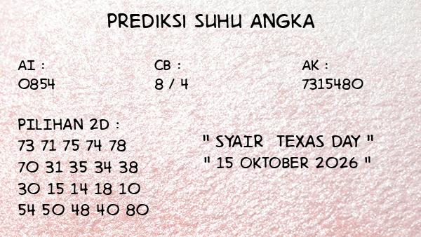 Prediksi Texas Day