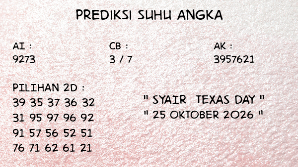 Prediksi Texas Day