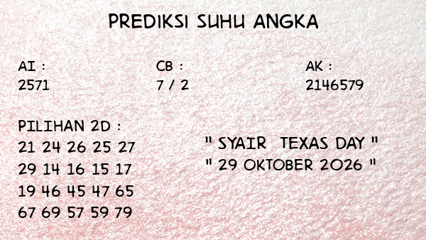 Prediksi Texas Day
