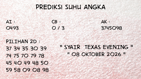 Prediksi Texas Evening