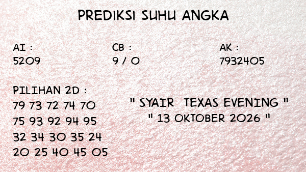 Prediksi Texas Evening