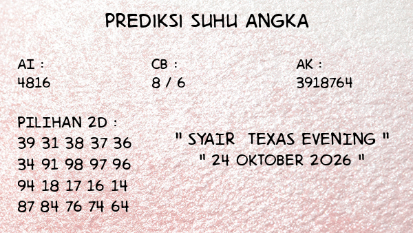 Prediksi Texas Evening