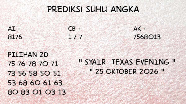 Prediksi Texas Evening