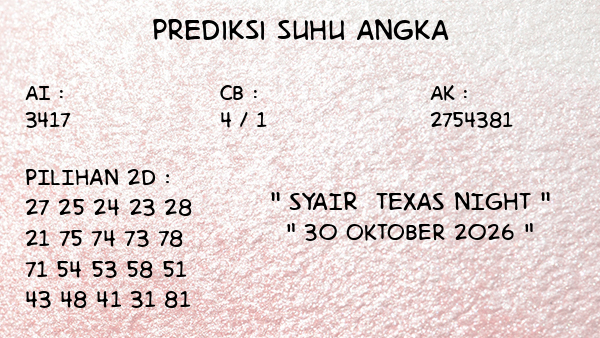 Prediksi Texas Night