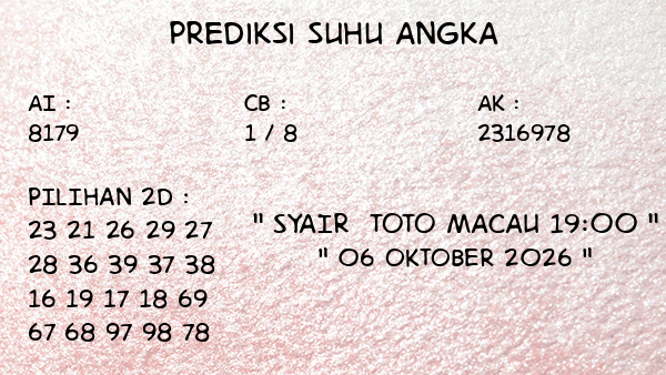 Prediksi Toto Macau 19:00
